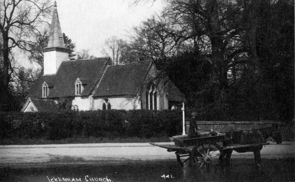 Ickenham Church And Horse And Cart
