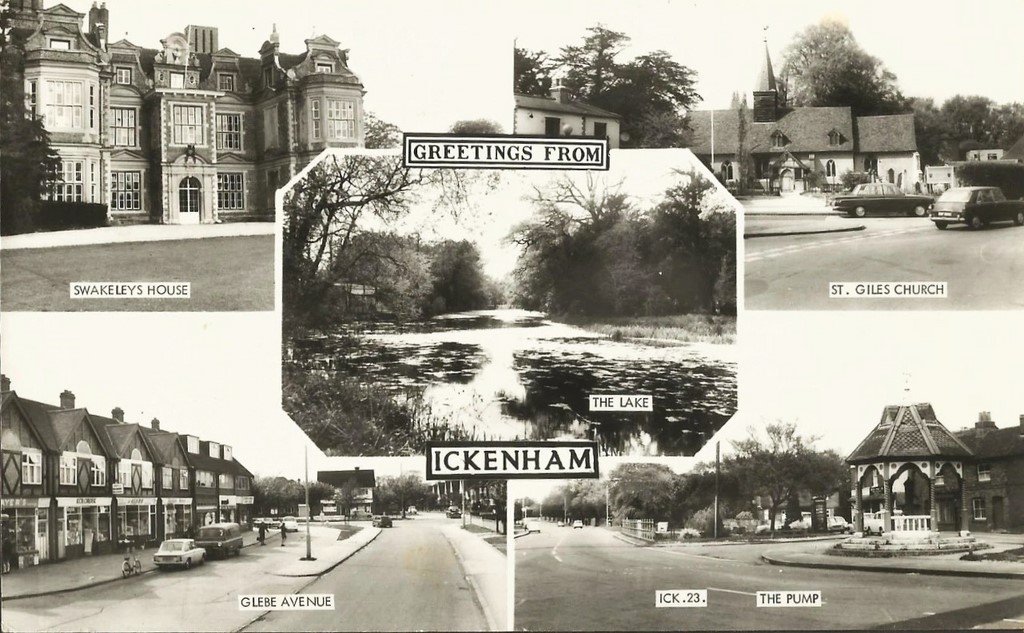 A Multi-View Postcard Of Ickenham Village