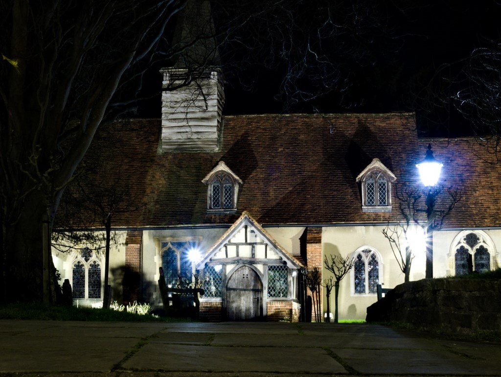 St Giles' Church In Ickenham At Night