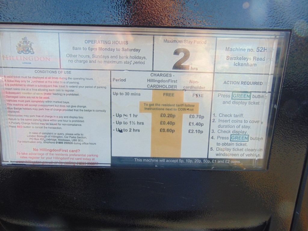 Parking Charges Ickenham (2017)